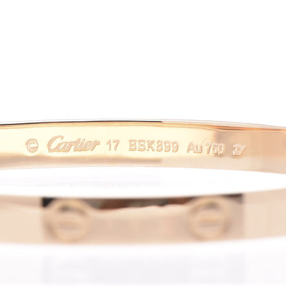 Cartier 18K Yellow Gold LOVE Bracelet 17 4 of 5