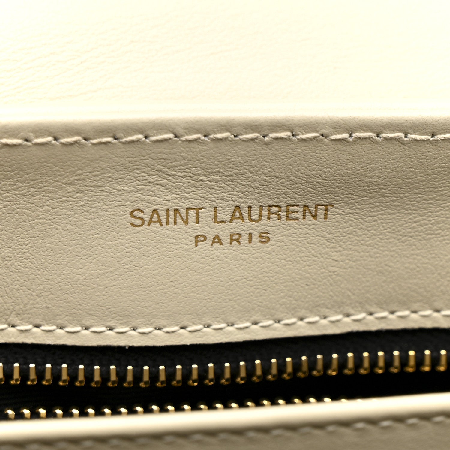 Saint Laurent Calfskin Y Quilted Monogram Toy Loulou Crossbody Bag Crema Soft 7 of 12