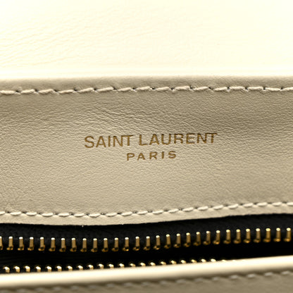 Saint Laurent Calfskin Y Quilted Monogram Toy Loulou Crossbody Bag Crema Soft 7 of 12