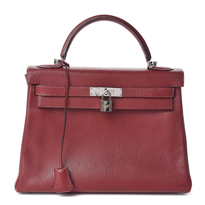 Hermes Chevre De Coromandel Kelly Retourne 32 Rouge H 1 of 42