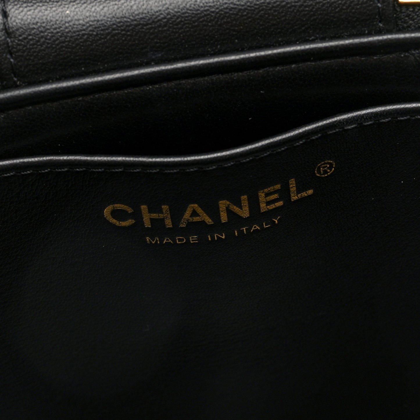 Lambskin Quilted Trendy Vanity Case Black
