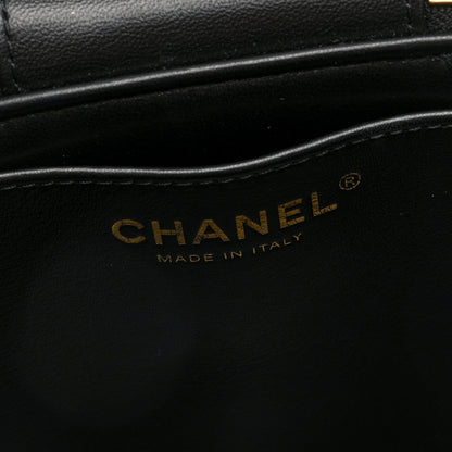 Chanel Lambskin Quilted Trendy Vanity Case Black 6 of 10