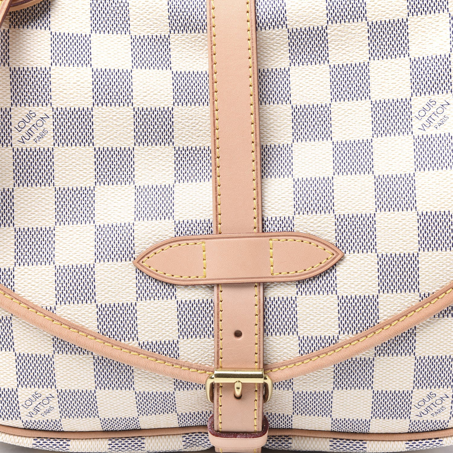 Louis Vuitton Damier Azur Saumur MM 9 of 9
