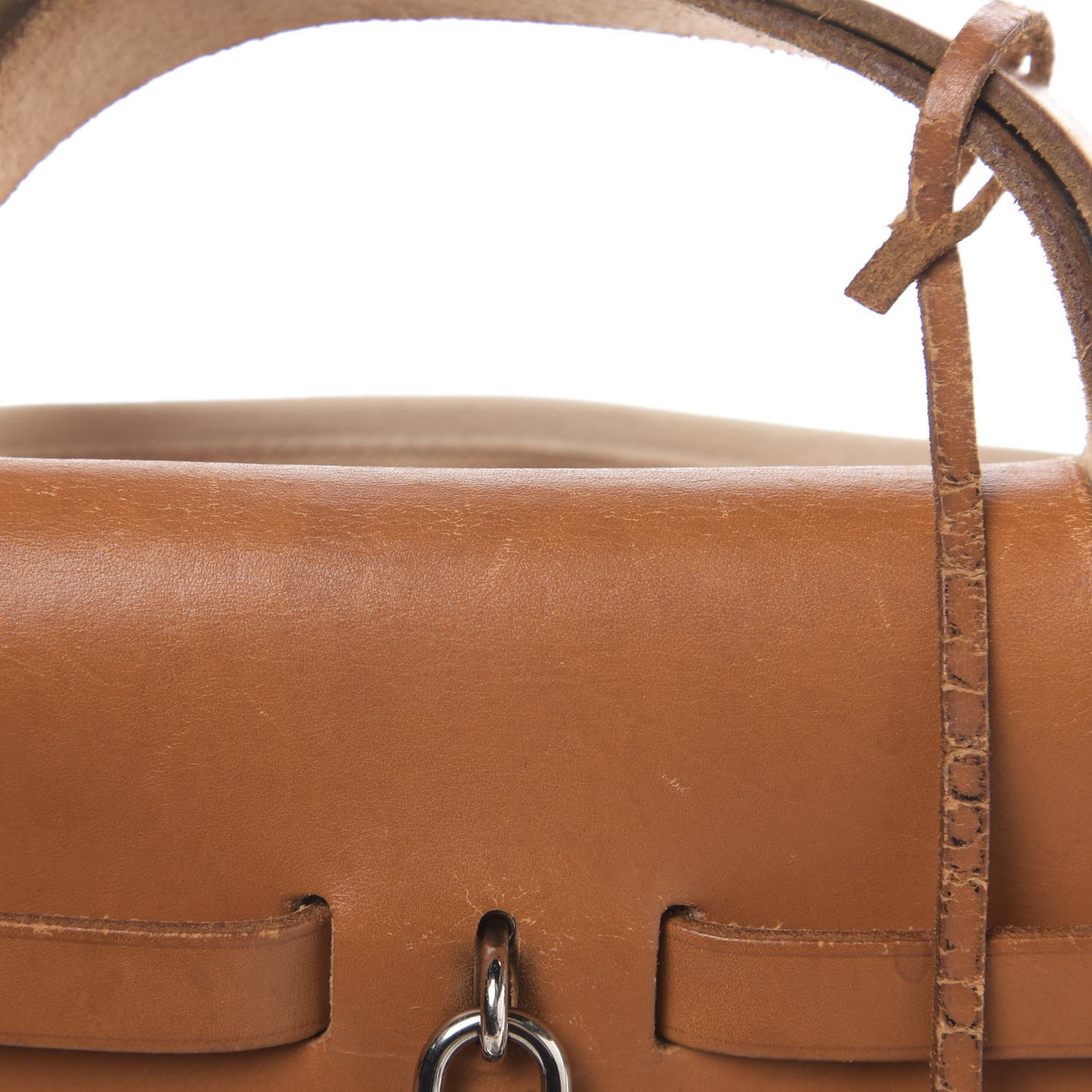 Toile Vache Calfskin Herbag 30 PM Natural