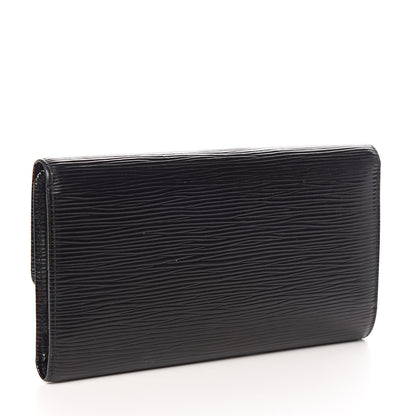 Louis Vuitton Epi Sarah Wallet Black 3 of 9