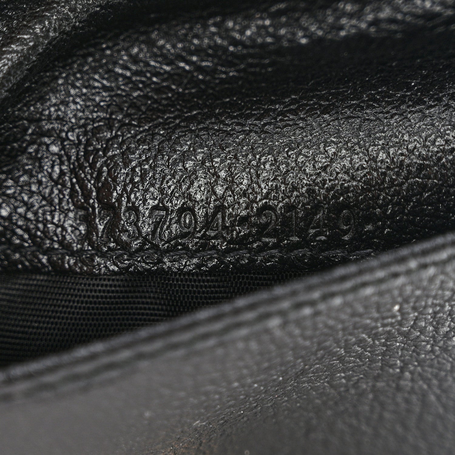 Gucci Textured Calfskin Web Rajah Trifold Black 8 of 10