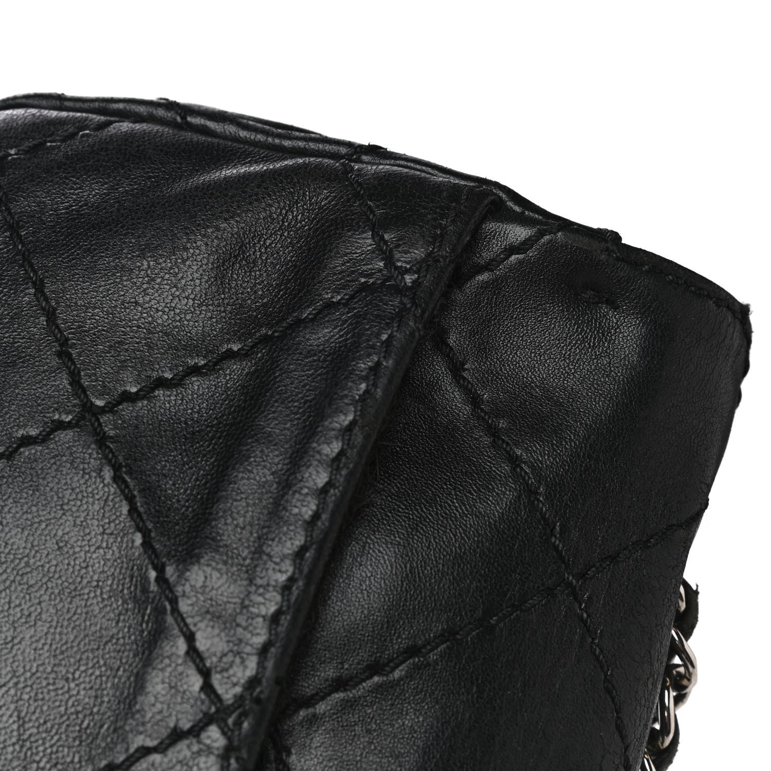 Chanel Lambskin Small Stitched Mini Flap Black 7 of 23