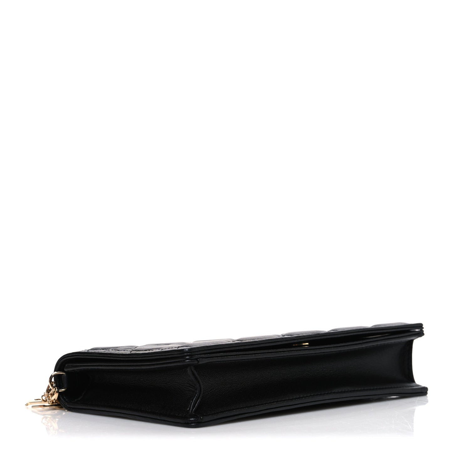 Lambskin Cannage Lady Dior Pouch Black