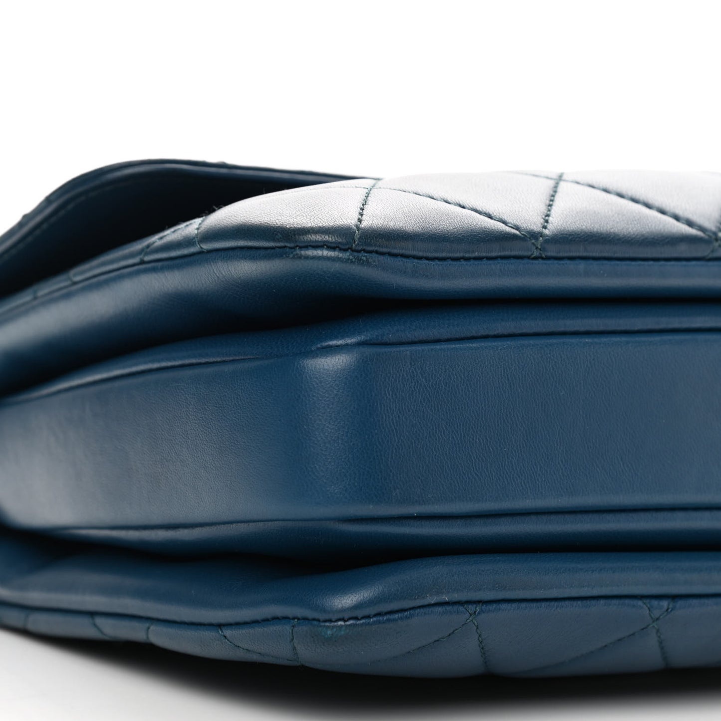 Lambskin Quilted Small Trendy CC Flap Dual Handle Bag Blue