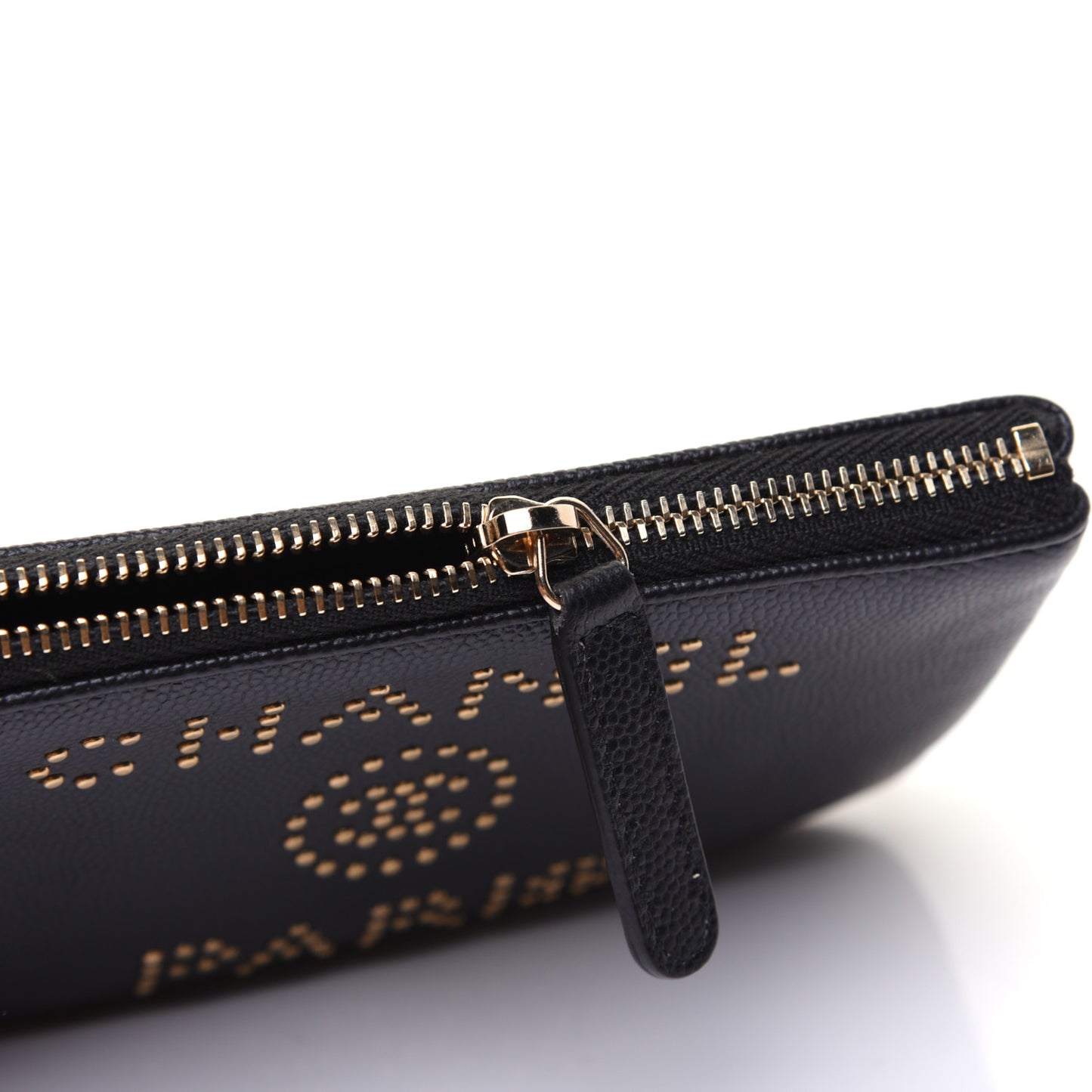 Caviar Studded Deauville Cosmetic Pouch Black