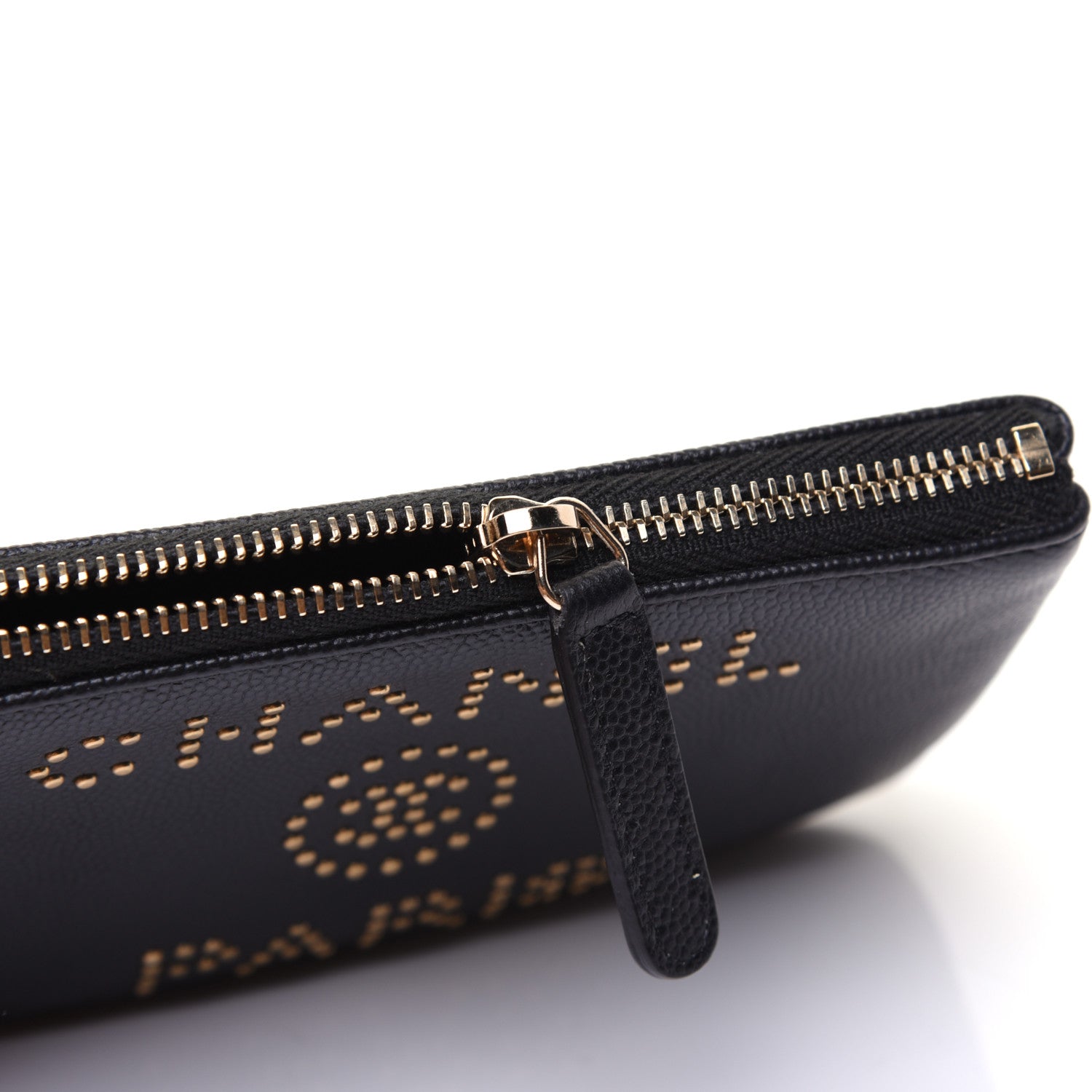 Chanel Caviar Studded Deauville Cosmetic Pouch Black 11 of 12