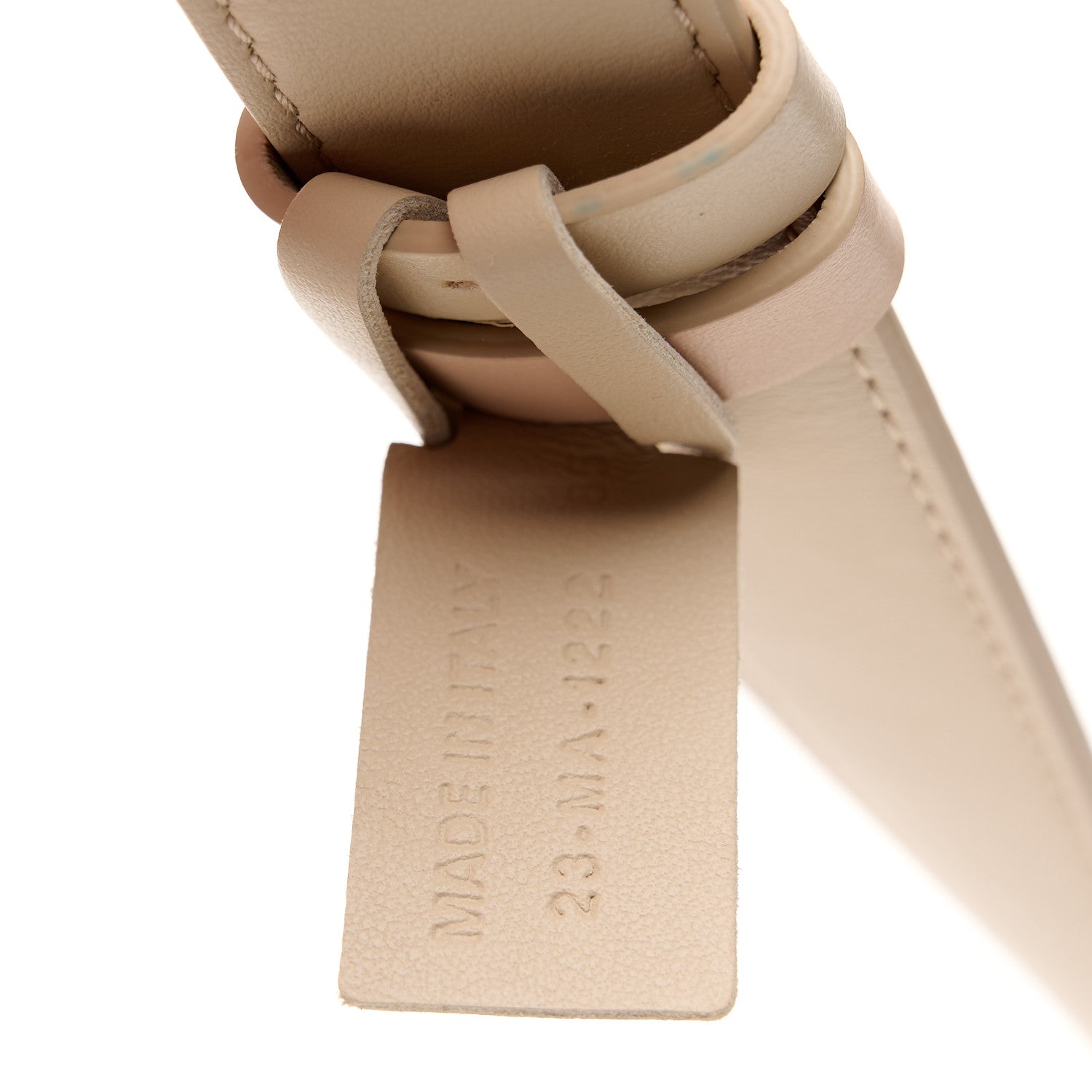 Christian Dior Calfskin D Fence Belt 85 34 Beige 6 of 6