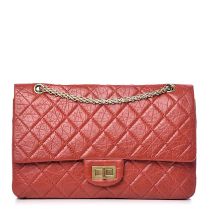 Chanel Aged Calfskin Quilted 2.55 Reissue 227 Flap Red 1 of 12