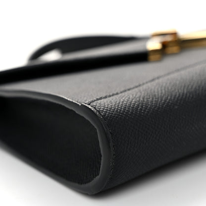 Moynat Carat Calfskin Gabrielle Clutch Black 8 of 10