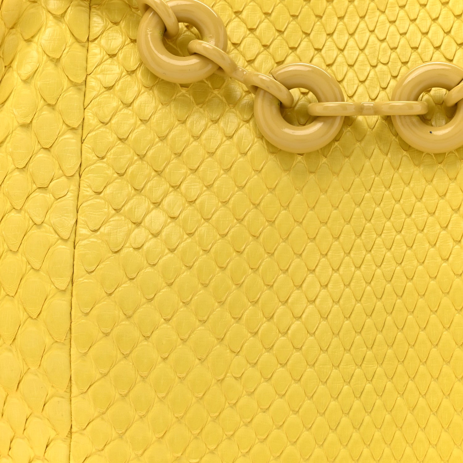 Loewe Snakeskin Mini Flamenco Knot Bag Yellow 8 of 12