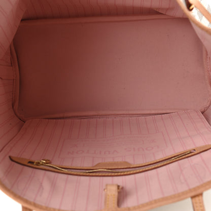 Louis Vuitton Damier Azur Neo Neverfull MM Rose Ballerine 6 of 10