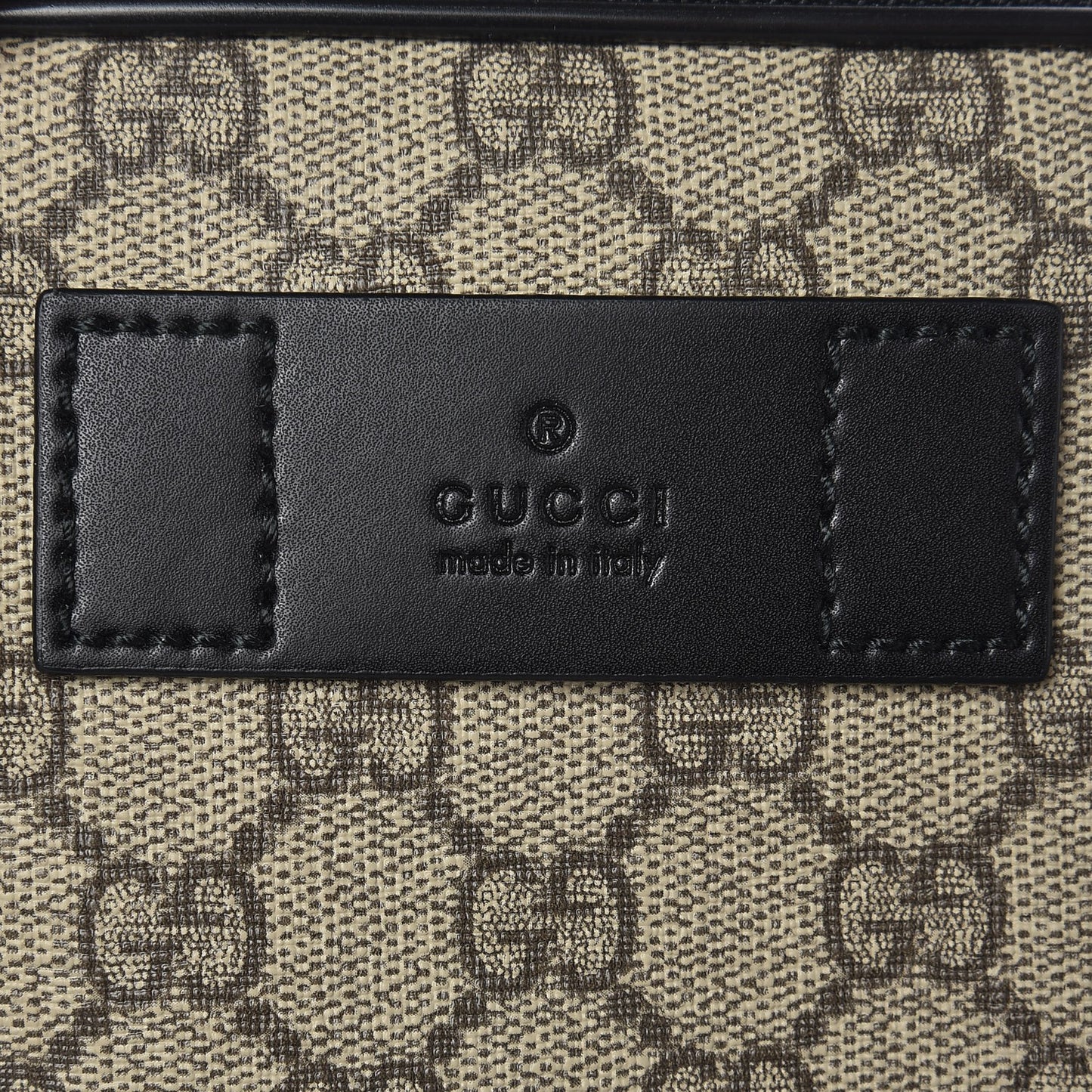 GG Supreme Monogram Web Belt Bag Black