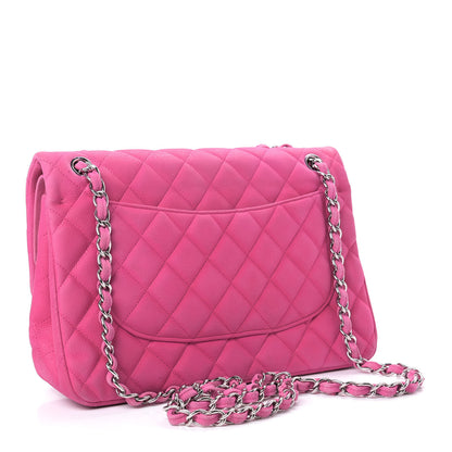 Chanel Iridescent Caviar Quilted Jumbo Double Flap Pink 2 of 10