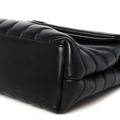 Saint Laurent Calfskin Y Quilted Monogram Monochrome Small Loulou Chain Satchel Black 11 of 11