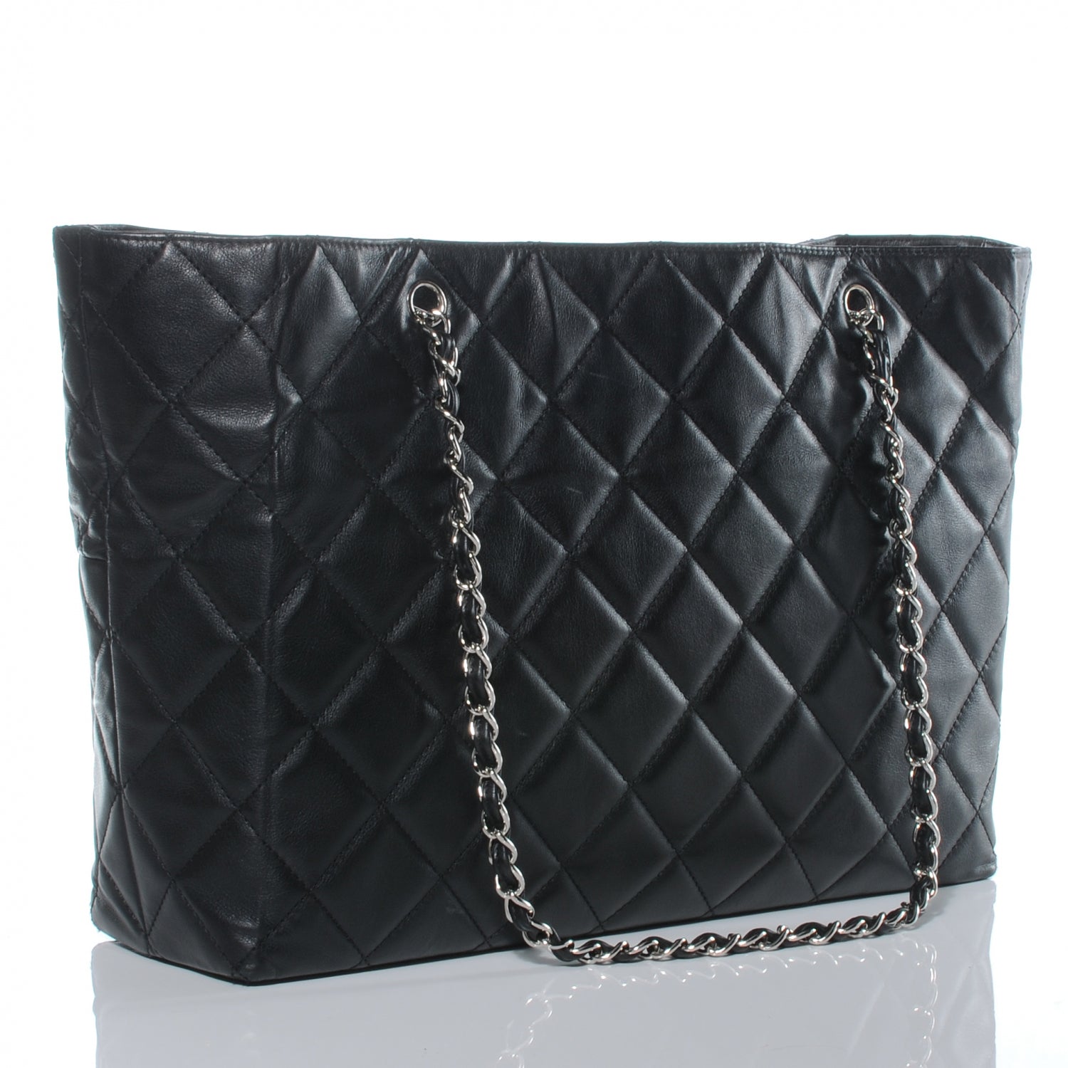Chanel Calfskin Quilted In the Business Large Tote Black 3 of 7
