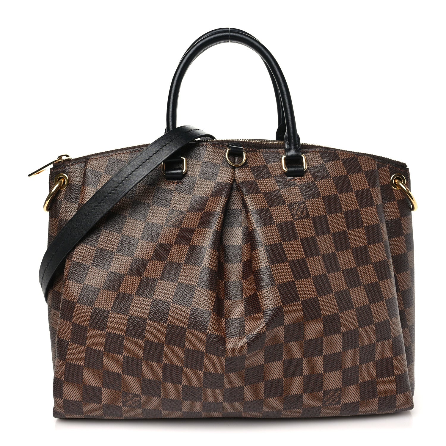 Louis Vuitton Damier Ebene Odeon Tote MM Black 1 of 9
