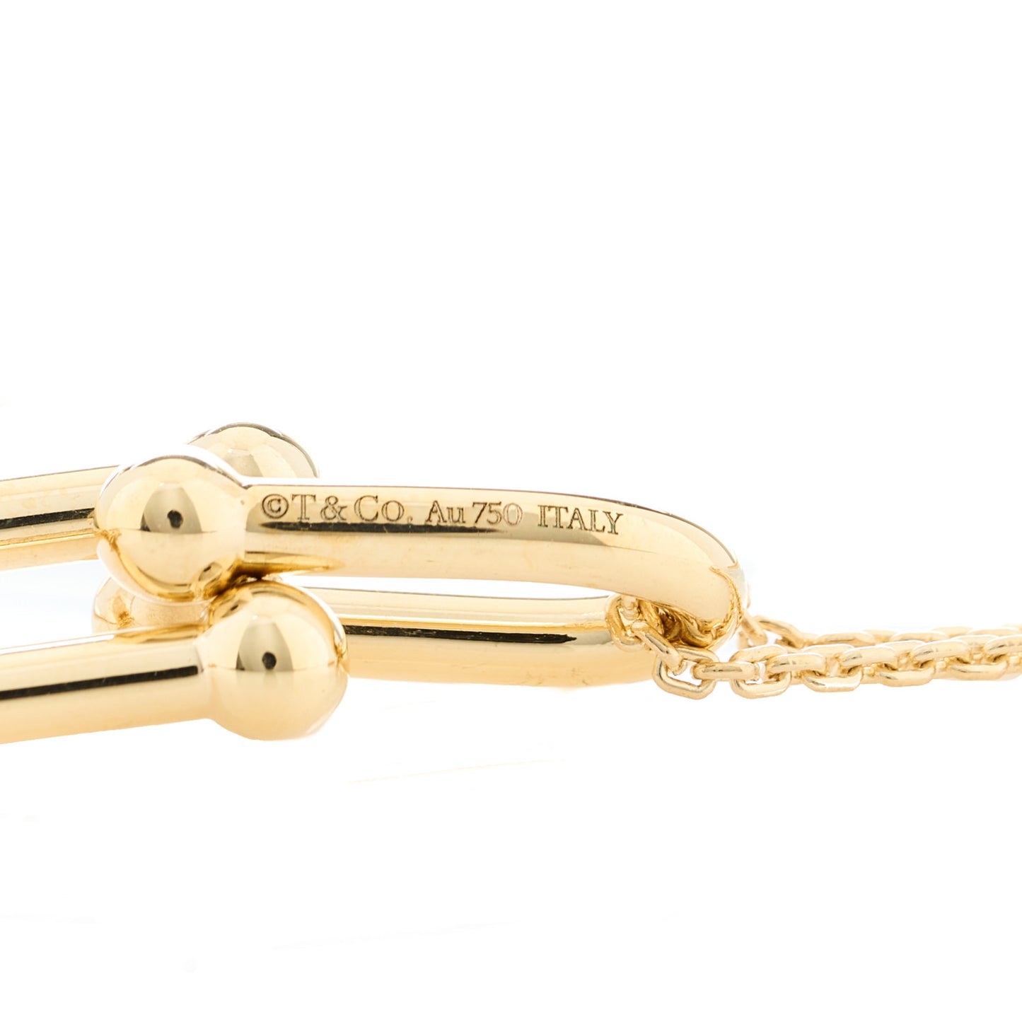 18K Yellow Gold HardWear Double Link Pendant Necklace