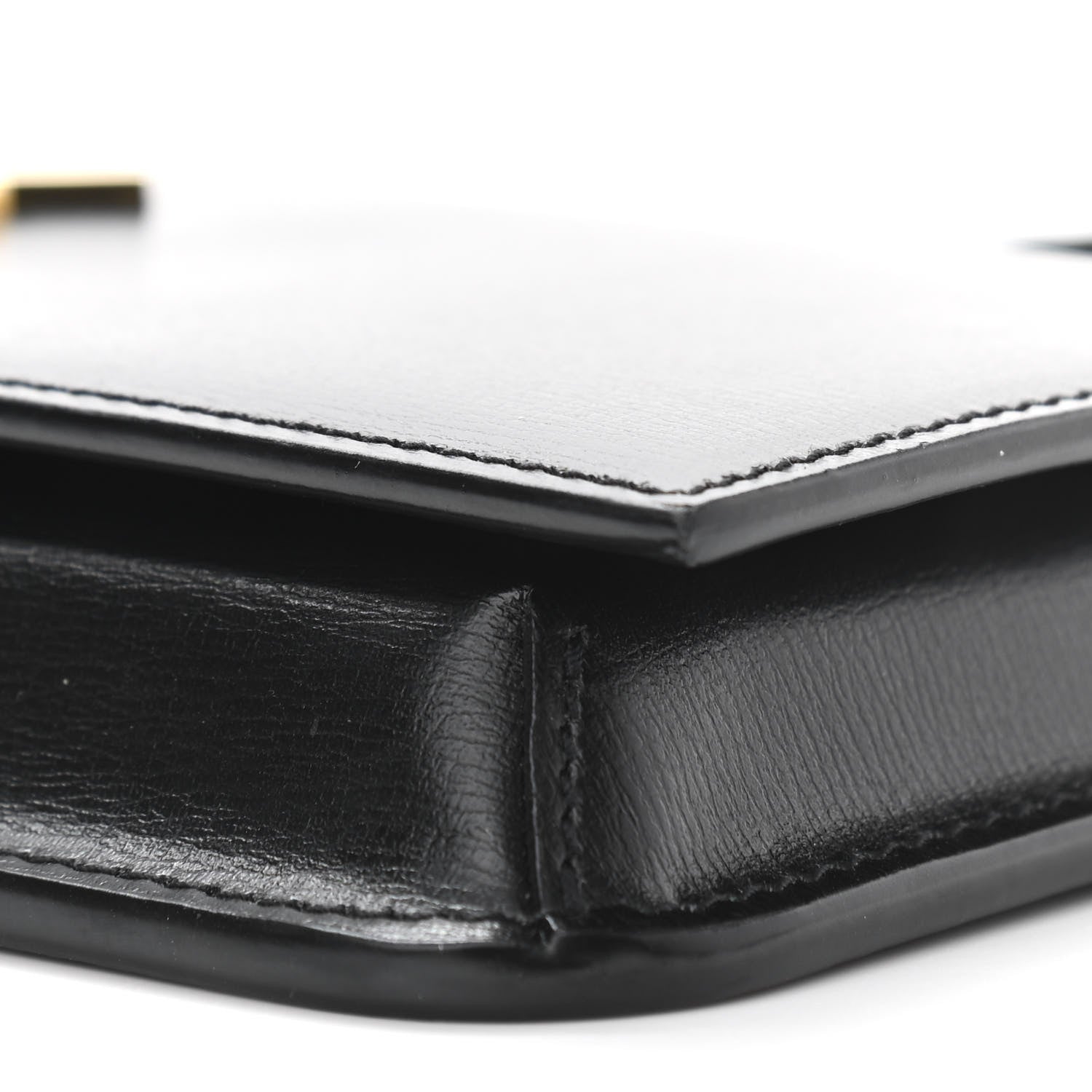 Saint Laurent Smooth Calfskin Monogram Phone Holder Crossbody Black 9 of 10