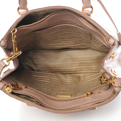 Prada Saffiano Small Galleria Double Zip Tote Cammeo 6 of 9