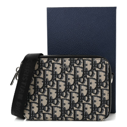 Christian Dior Oblique Pouch Navy Blue 11 of 11