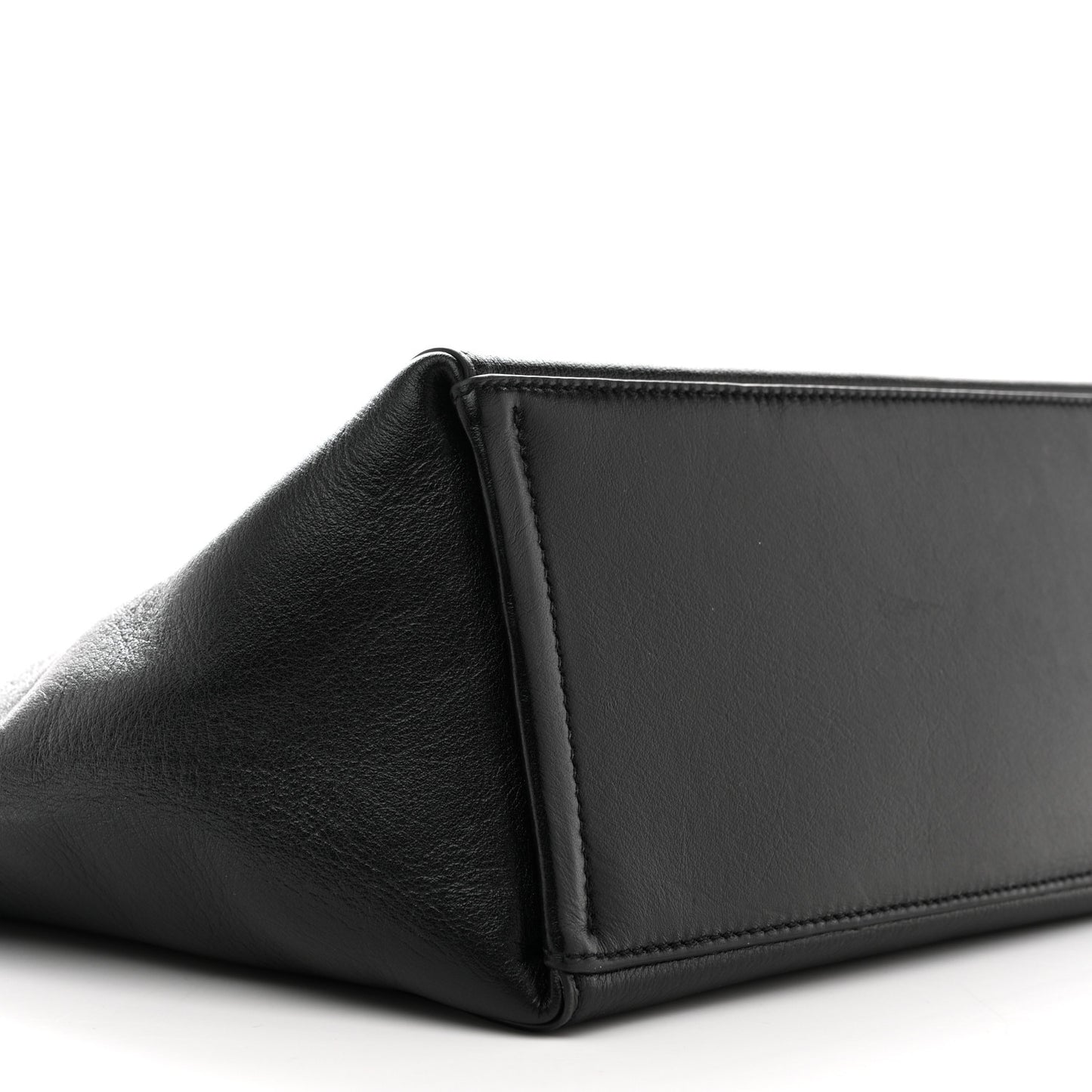 Calfskin Voyou Medium North South Tote Black