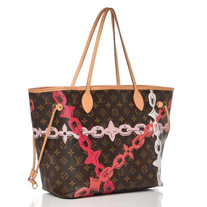Louis Vuitton Monogram Bay Neverfull MM Rose Ballerine Poppy 3 of 16