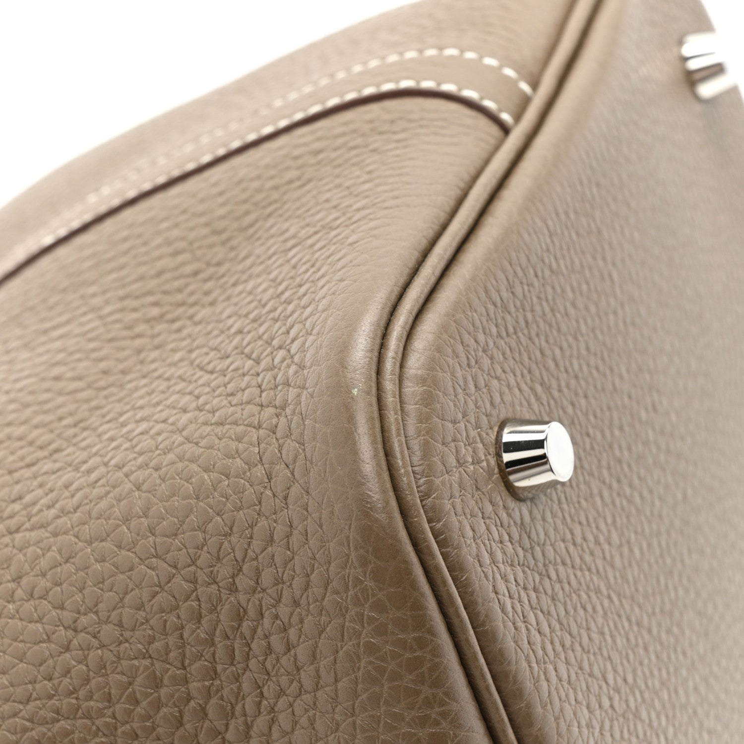 Hermes Taurillon Clemence Picotin Lock 22 MM Etoupe 10 of 11