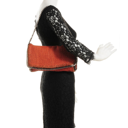 Stella McCartney Woven Boucle Fold Over Falabella Clutch 2 of 7