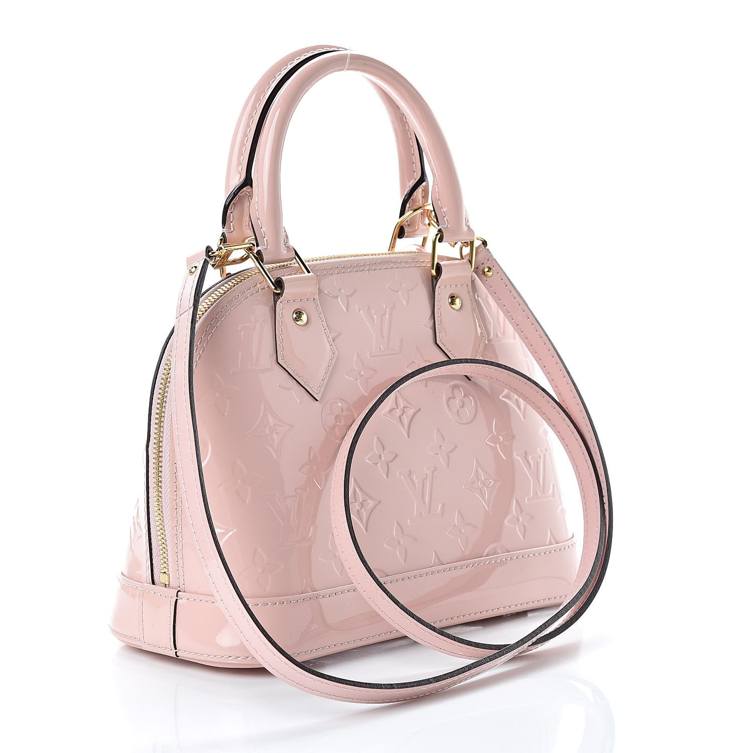 Louis Vuitton Vernis Alma BB Rose Ballerine 3 of 13