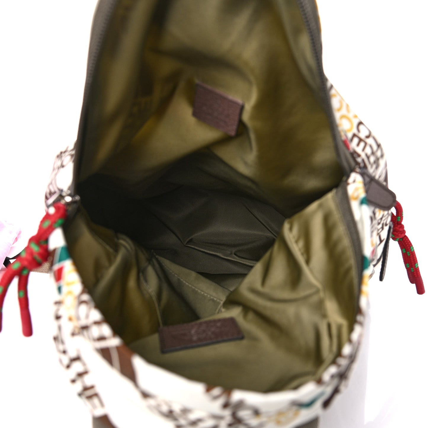 X THE NORTH FACE Econyl Nylon Medium Backpack Brown White