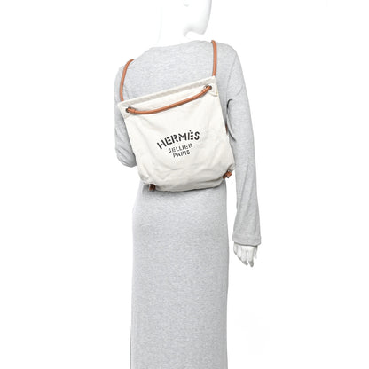 Hermes Canvas Swift Aline Grooming Bag Gold 2 of 11