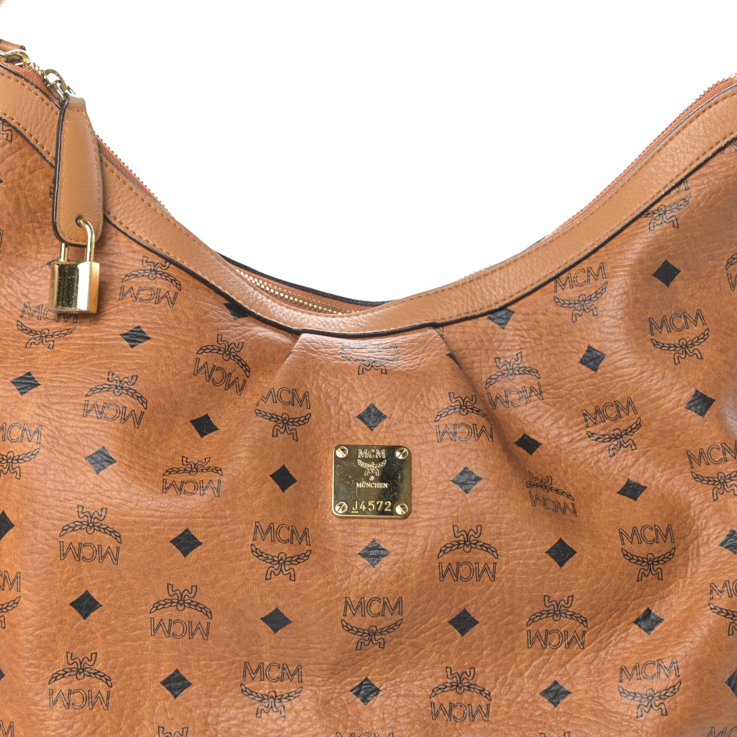 MCM Visetos Hobo Cognac 10 of 12