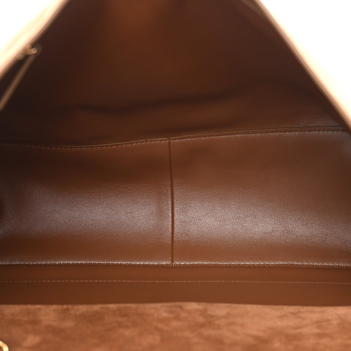 Suede Calfskin Souplissimo Maxi Flap Camel