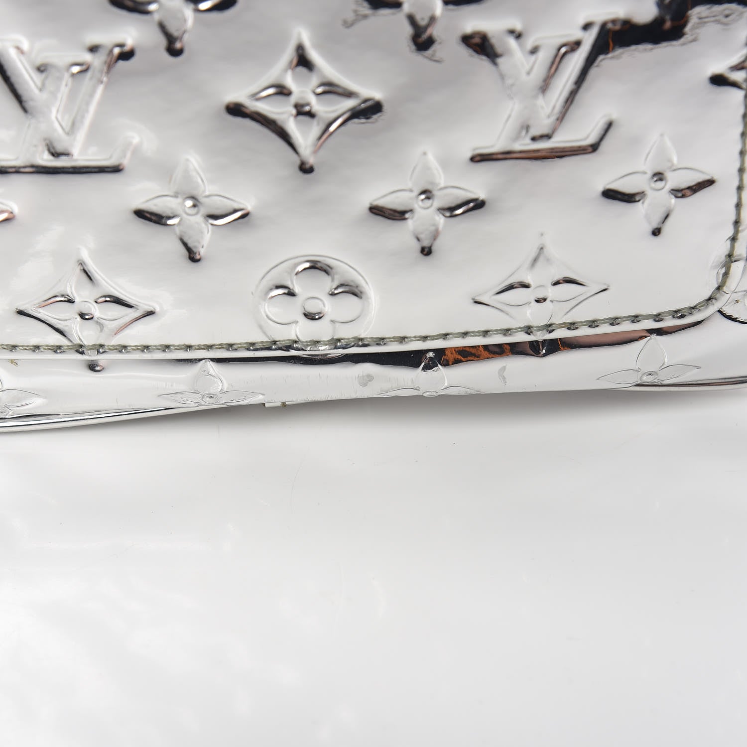 Louis Vuitton Monogram Miroir Speedy 35 Silver 12 of 16