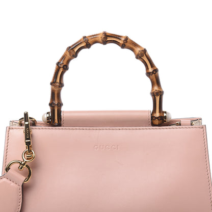 Gucci Nappa Bamboo Web Mini Nymphaea Top Handle Bag Perfect Pink Mystic White 14 of 14