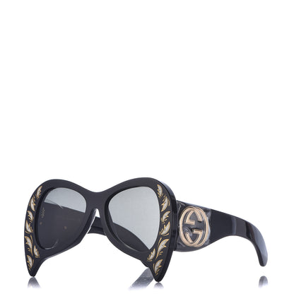 Gucci Pearl Oversized Sunglasses GG0143S Black 1 of 7