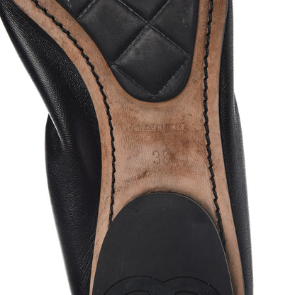 Chanel Lambskin Camellia Cap Toe Ballerina Flats 38 Black 8 of 13