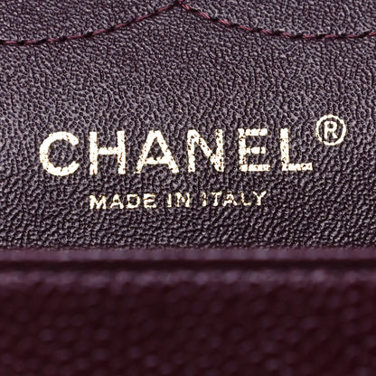 Chanel Caviar Quilted Jumbo Double Flap Burgundy 5 of 8