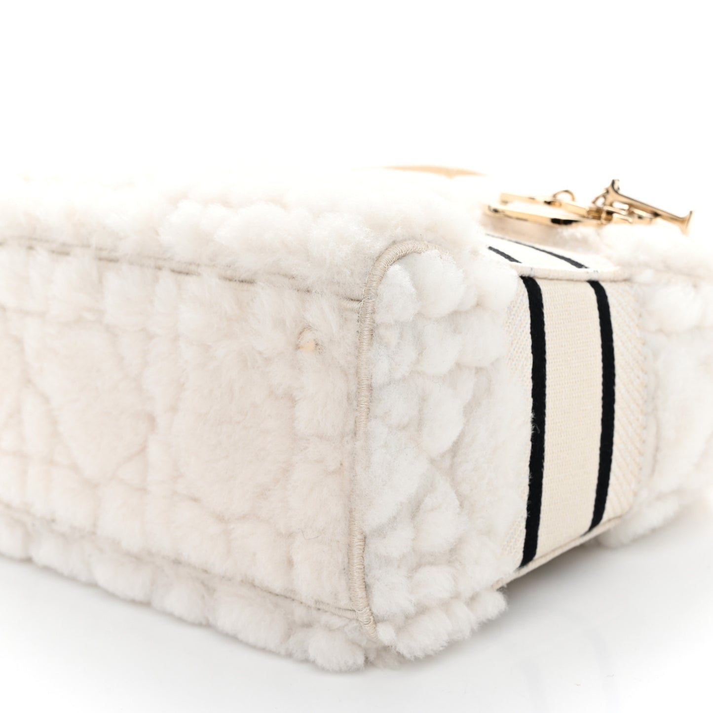 Shearling Cannage Medium Lady D- Lite Ecru