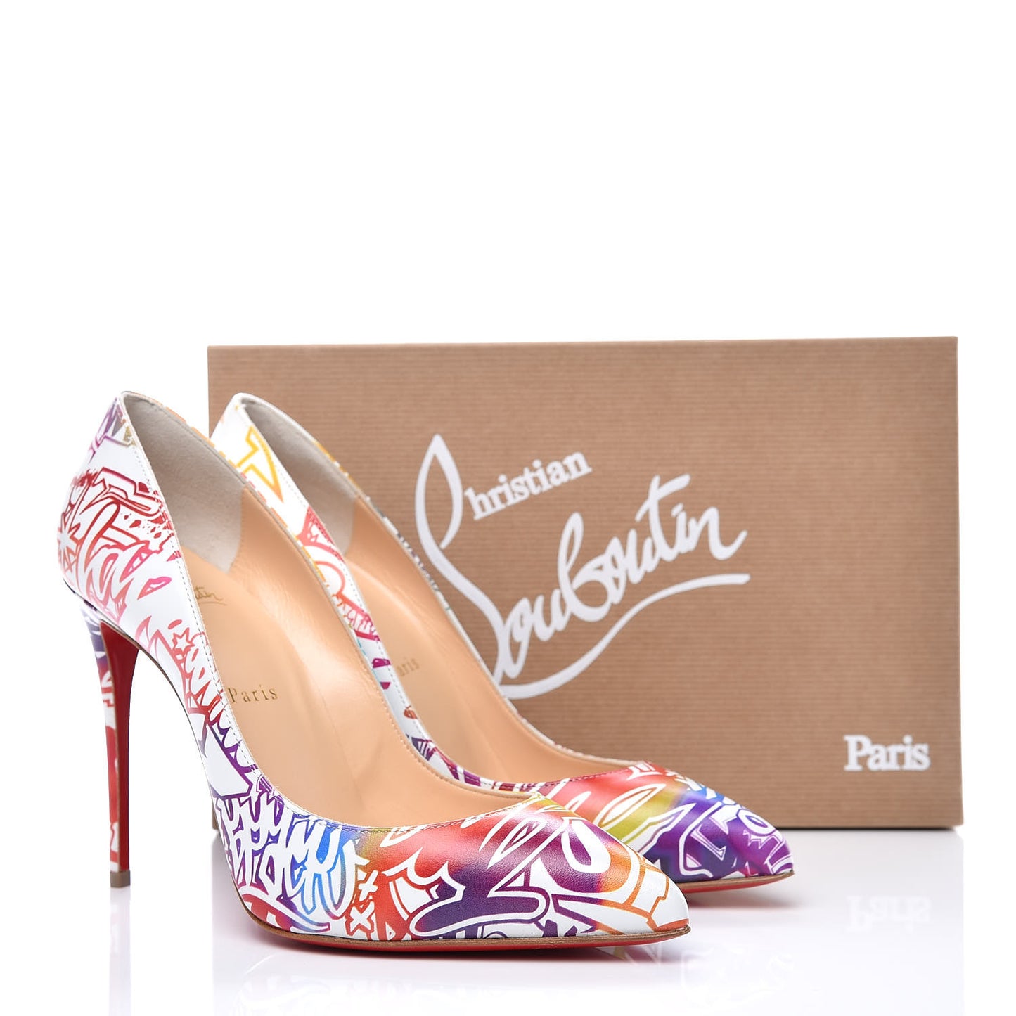 Calfskin Wallgraf Pigalle Follies 100 Pumps 39.5 Multicolor