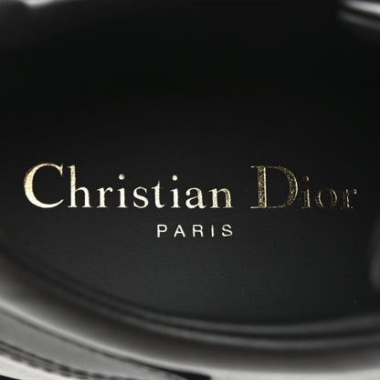 Christian Dior Calfskin Suede Logo Sneakers 40 Black 7 of 10