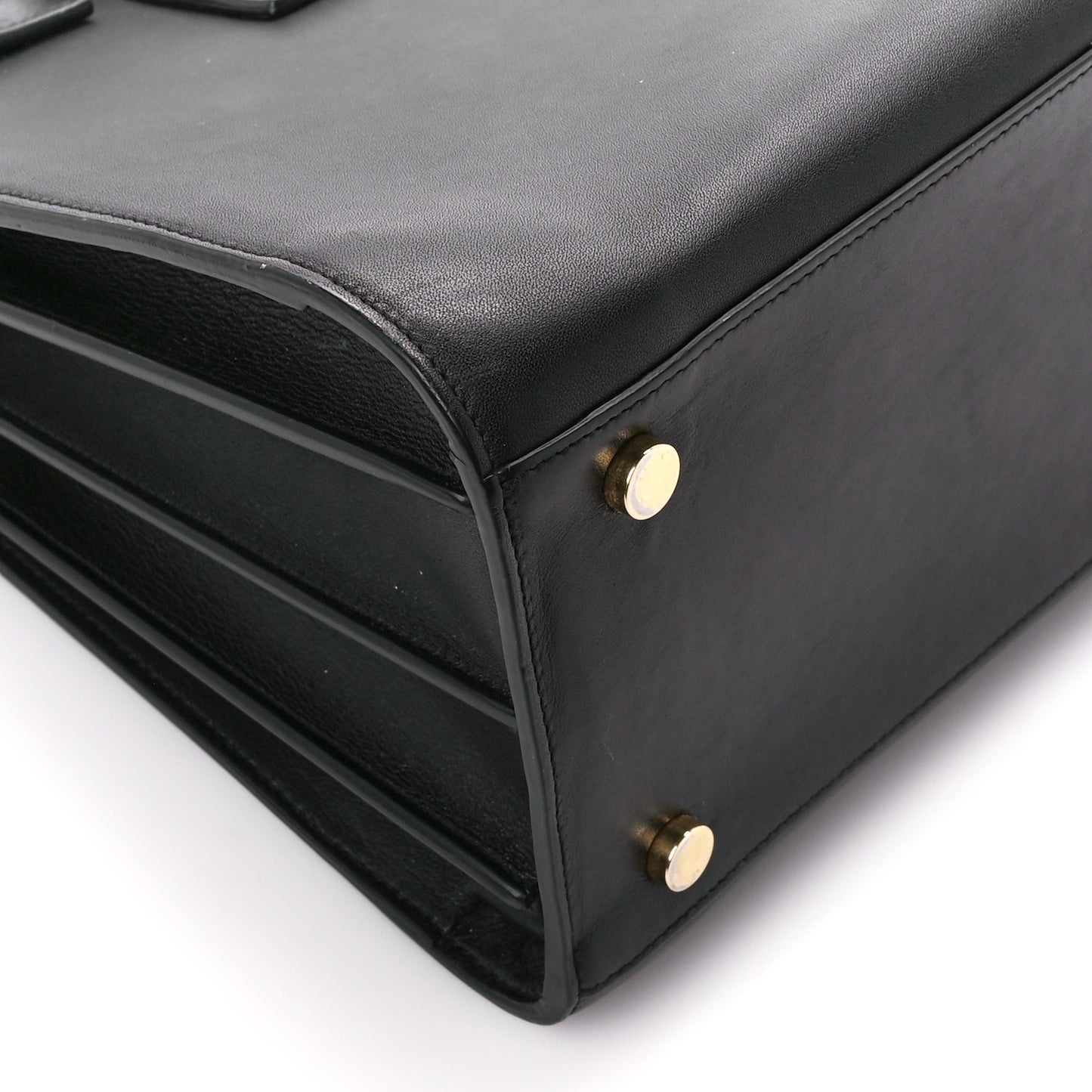 Smooth Calfskin Small Sac De Jour Black