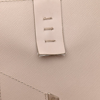 Fendi Vitello Ginevra Elaphe Monster Eyes Shopping Tote Grigio Polvere Naturale 12 of 15
