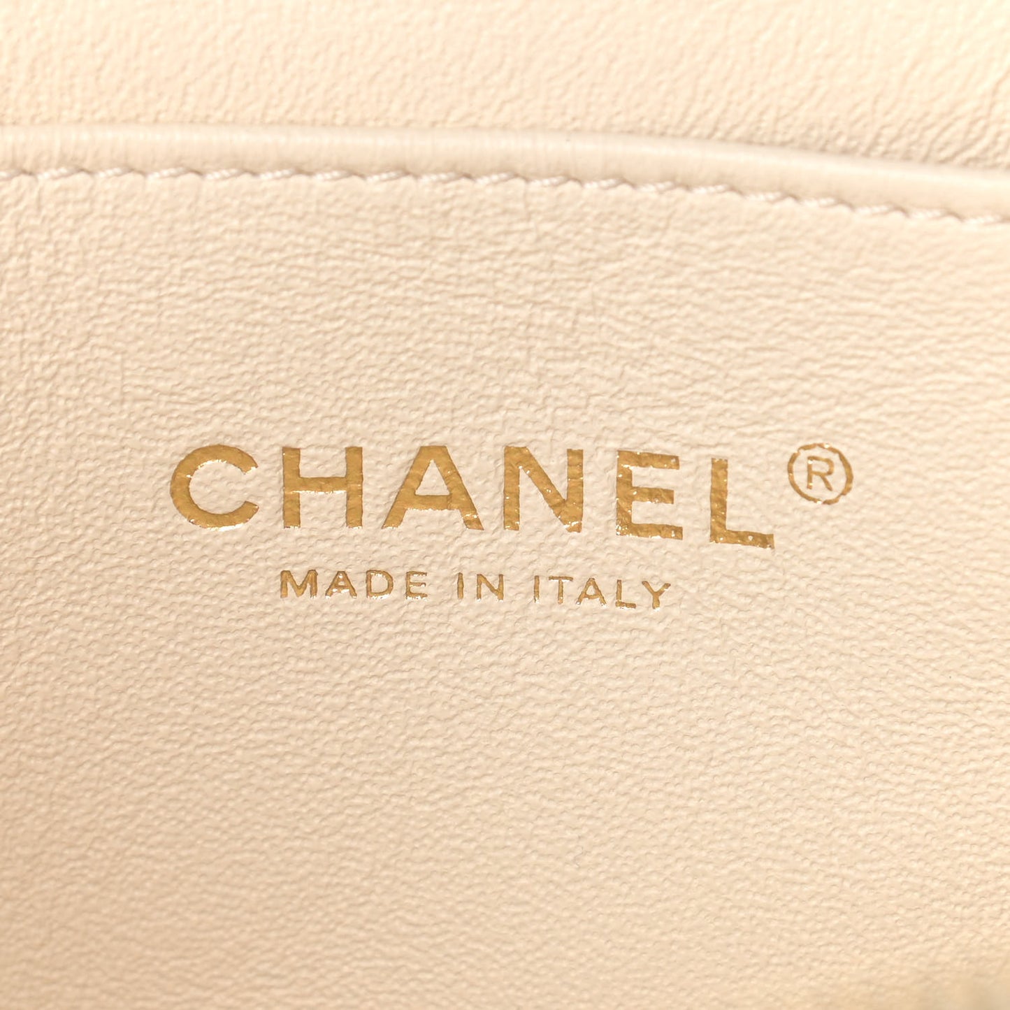 Lambskin Quilted Trendy Vanity Case White