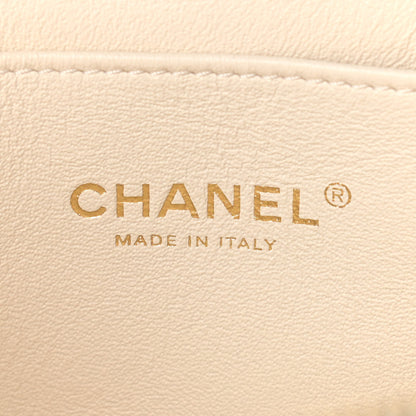 Chanel Lambskin Quilted Trendy Vanity Case White 6 of 14